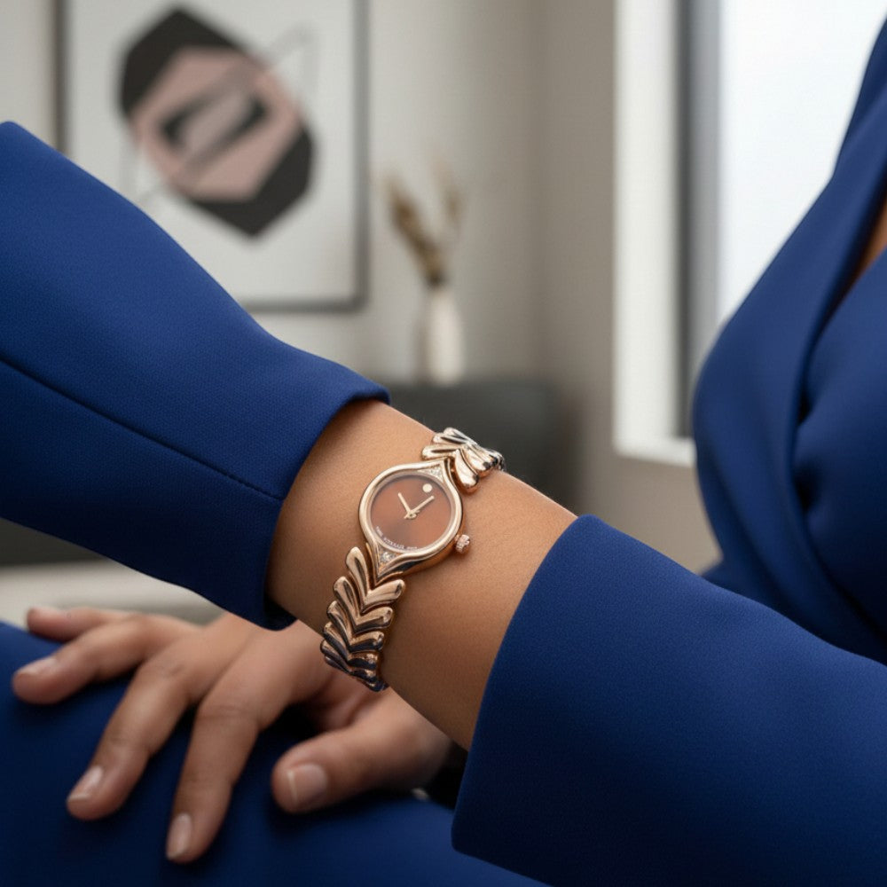 Elegant Rose Gold Women’s Bracelet Watch