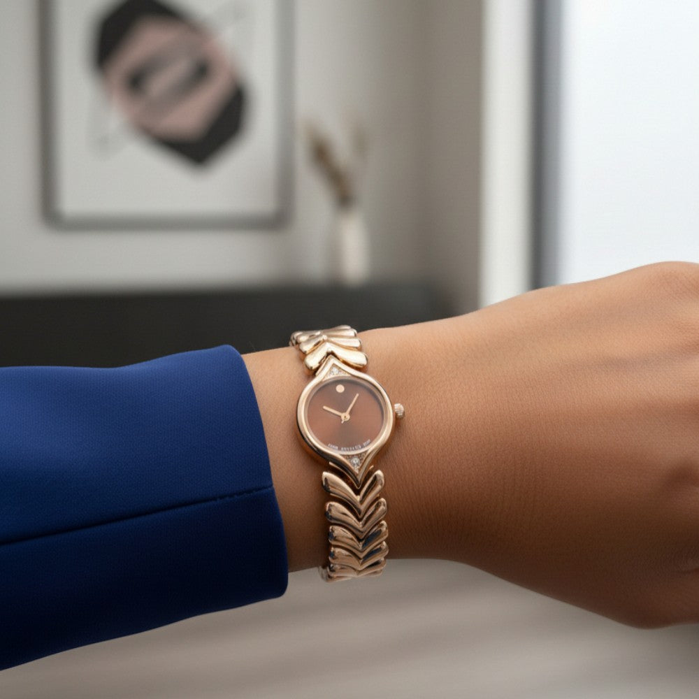 Elegant Rose Gold Women’s Bracelet Watch
