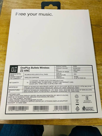 Oneplus Bullets Z2 Bluetooth