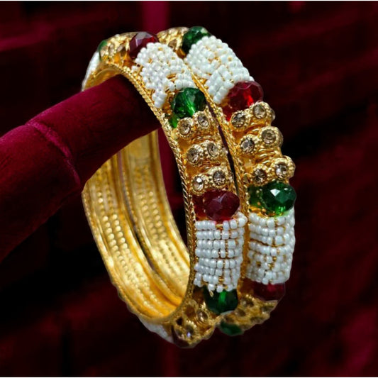 Traditional Pearl Bangles Set