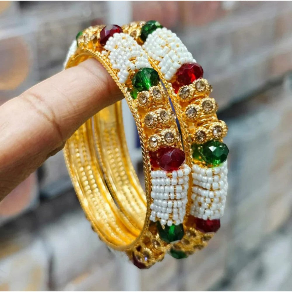 Traditional Pearl Bangles Set