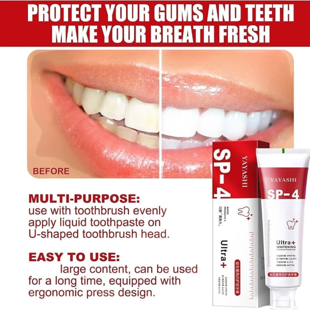 SP 4 Ultra Brightening Toothpaste  Pack Of 2